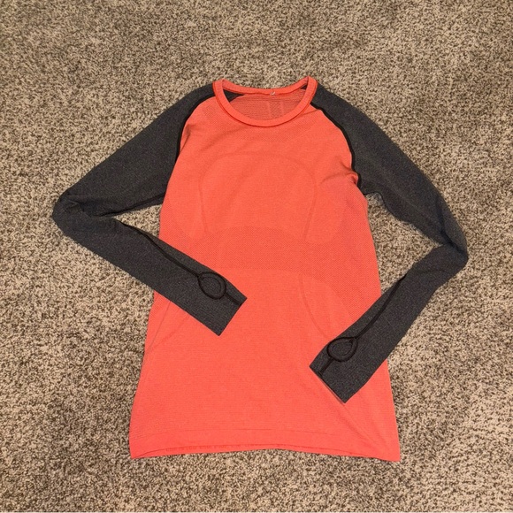 Lululemon Swiftly Tech Long Sleeved Tee
Love Red Deep Coal Raglan Size 8 - Picture 4 of 16